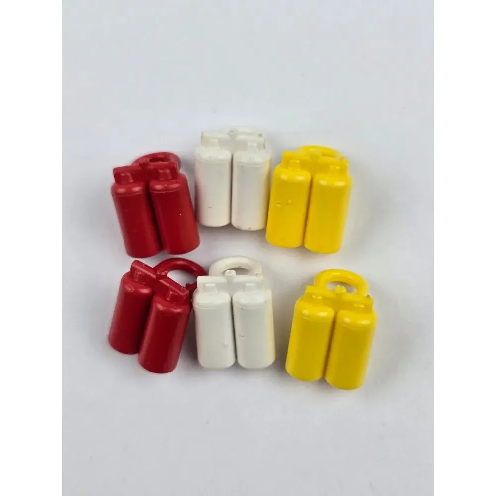Vintage LEGO Minifigure lot Classic Space Spaceman Red White Yellow Nice cond.